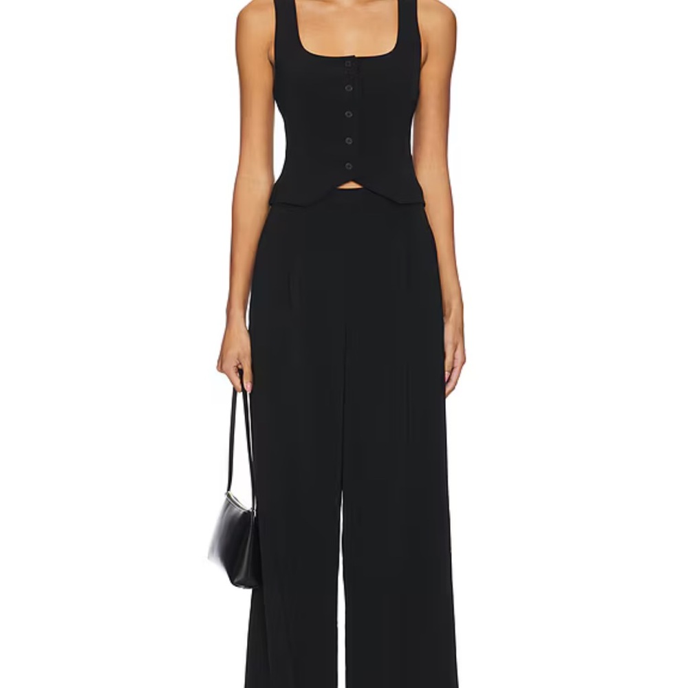 Lovers + Friends Black Sleeveless Jumpsuit